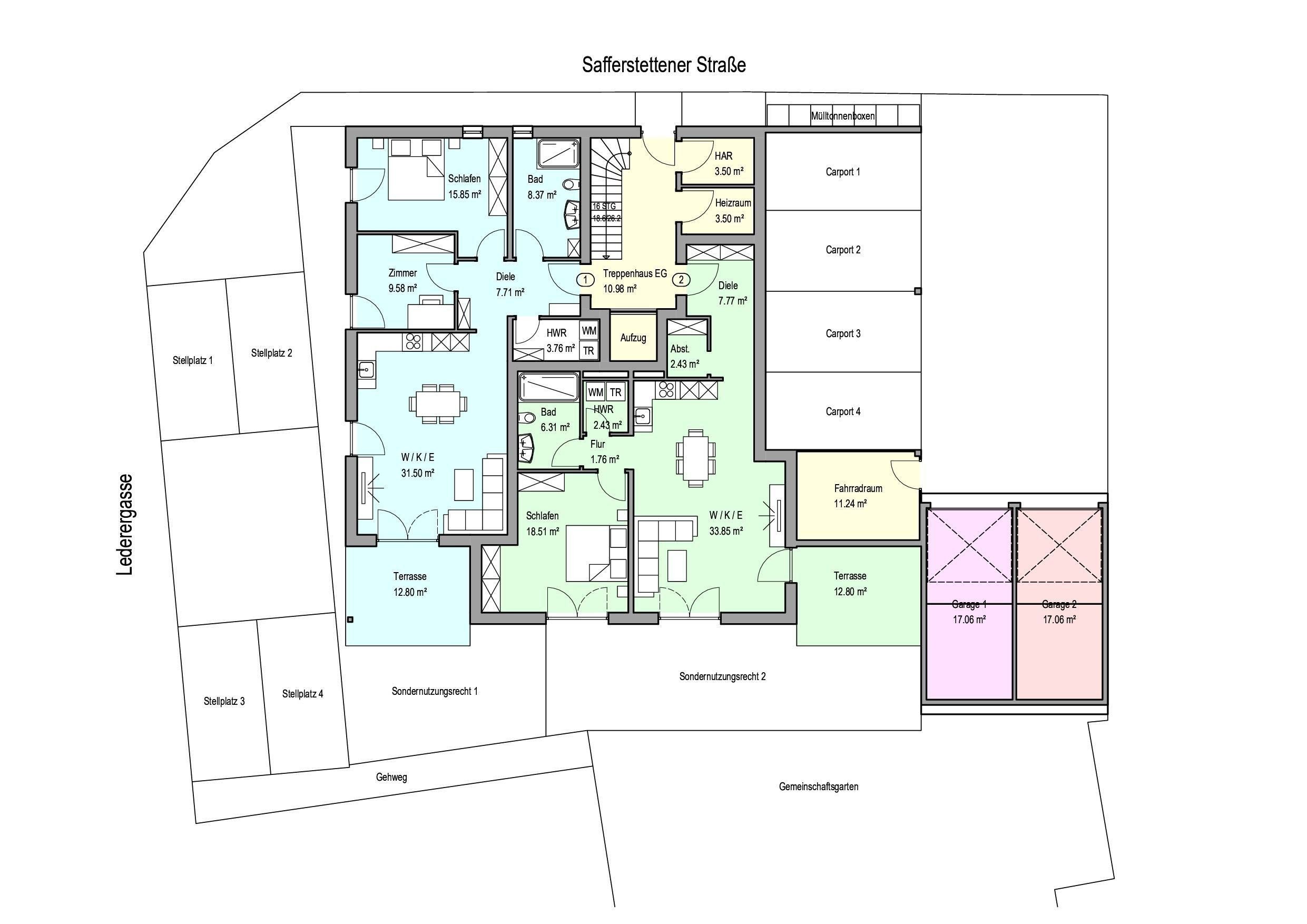 Wohnung zum Kauf provisionsfrei 360.000 € 2 Zimmer 79,5 m²<br/>Wohnfläche EG<br/>Geschoss ab sofort<br/>Verfügbarkeit Safferstettener Straße 35 Bad Füssing Bad Füssing 94072