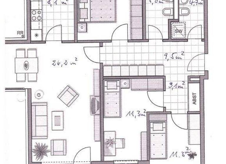 Wohnung zur Miete 1.850 € 4 Zimmer 96,5 m² 2. Geschoss frei ab 01.03.2026 Neubiberg 85579