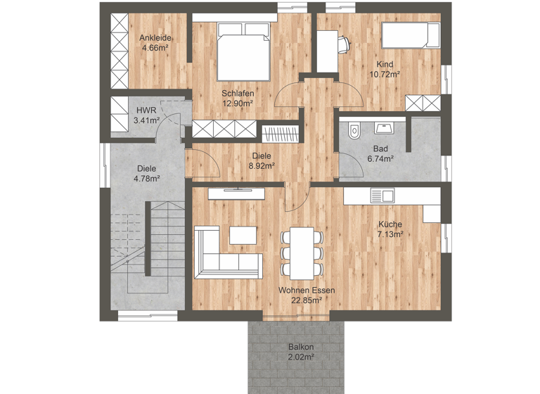 Wohnung zum Kauf provisionsfrei 320.000 € 3,5 Zimmer 80 m² 2. Geschoss frei ab 01.10.2026 Wengerohr Wittlich 54516