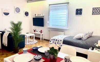 Wohnung zur Miete Wohnen auf Zeit 1.380 € 2 Zimmer 51 m² frei ab 31.05.2025 Gudrunstraße 0 Durlach - Aue Karlsruhe 76227