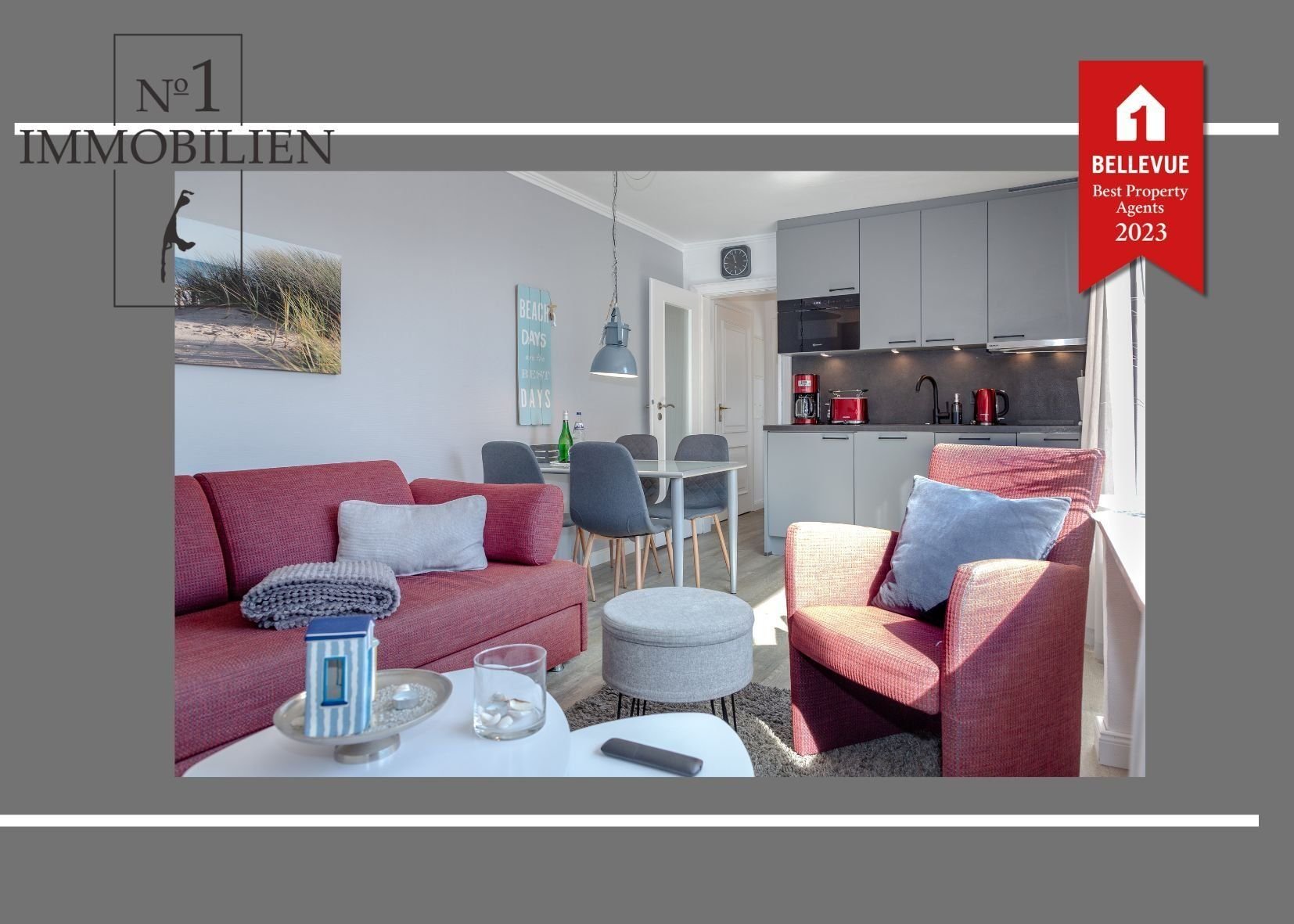 Apartment zum Kauf 360.000 € 1,5 Zimmer 34 m²<br/>Wohnfläche 4.<br/>Geschoss Rantum Sylt 25980