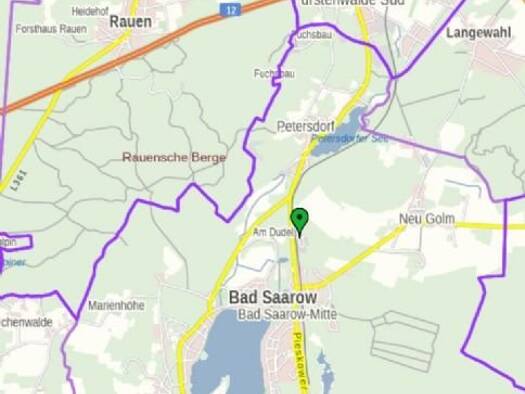 Gewerbegrundstück zum Kauf 15.000 m² Grundstück Fürstenwalder Chaussee 27 Bad Saarow-Pieskow Bad Saarow 15526