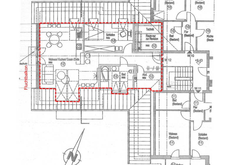 Wohnung zum Kauf provisionsfrei 119.500 € 2 Zimmer 55 m² 3. Geschoss Bahnhofstraße 10 Asbach-Bäumenheim 86663
