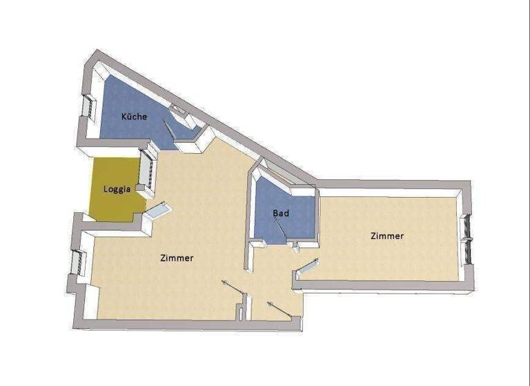 Wohnung zum Kauf 160.000 € 1,5 Zimmer 52 m² Bergholz-Rehbrücke Nuthetal 14558