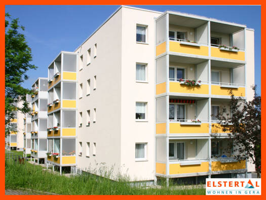 Wohnung zur Miete 573 € 4 Zimmer 80 m² 2. Geschoss Rudelsburgstraße 44 Bieblach-Ost Gera 07552