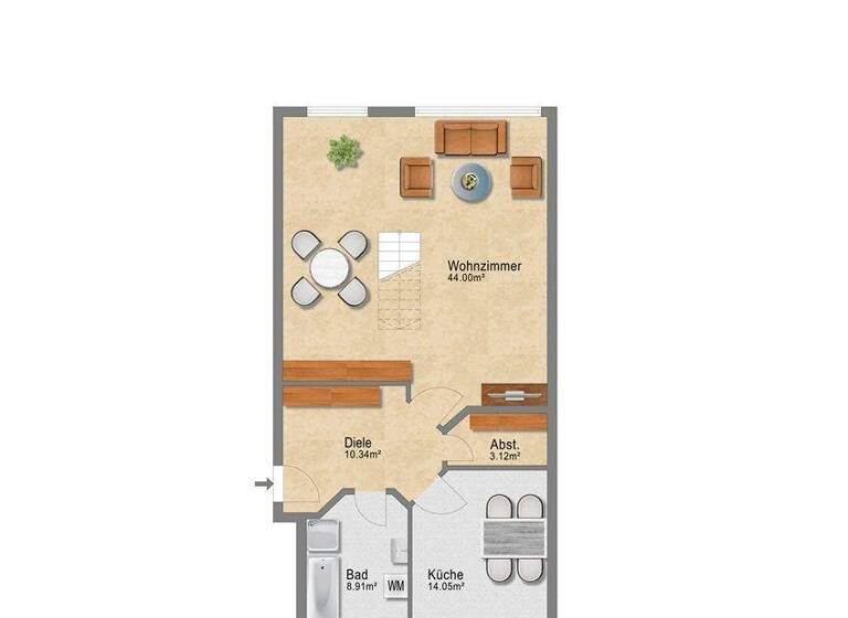 Studio zur Miete 450 € 1 Zimmer 80,4 m² 2. Geschoss frei ab 01.05.2026 Neugersdorf Ebersbach-Neugersdorf 02727