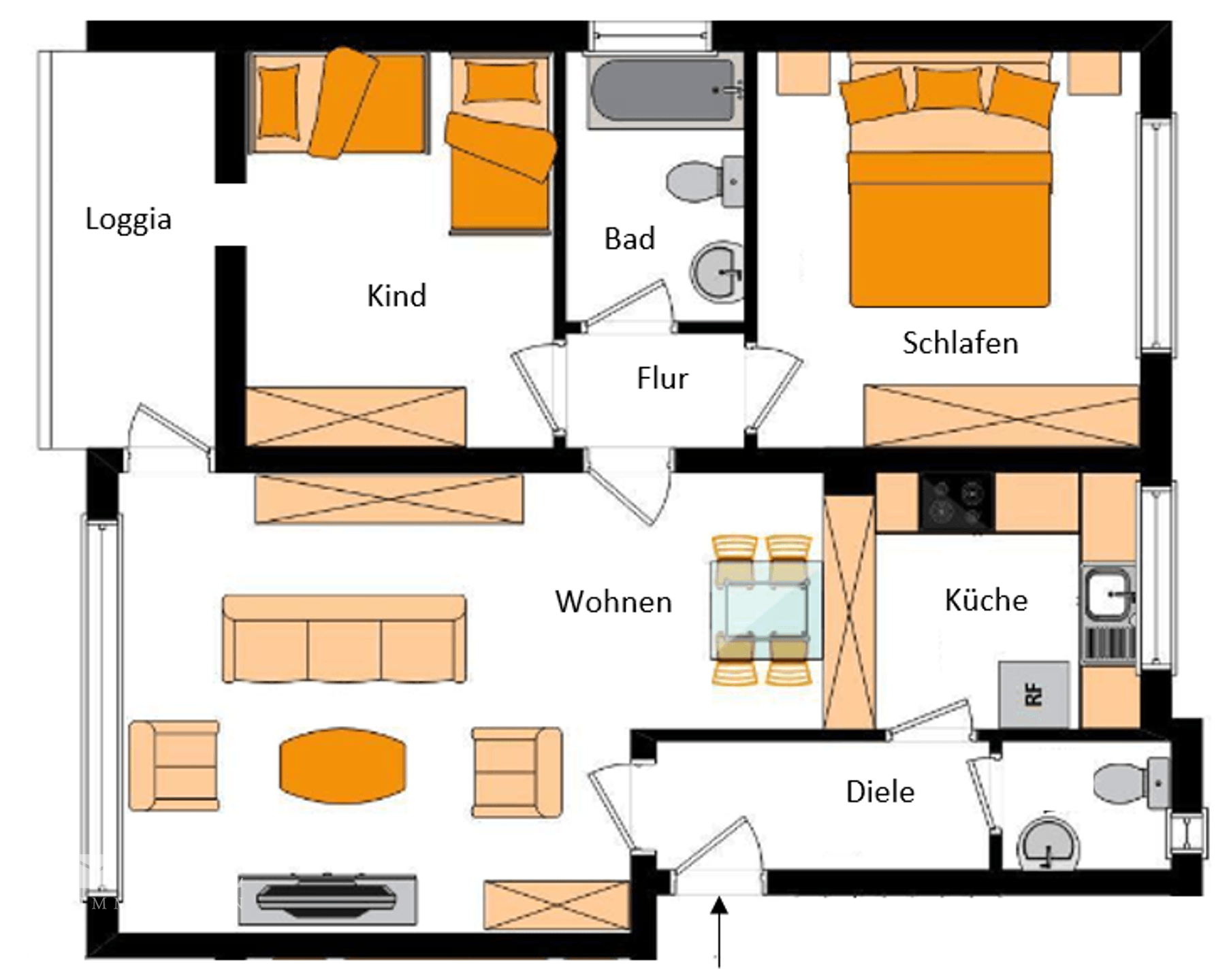 Wohnung zur Miete 775 € 1 Zimmer 77 m²<br/>Wohnfläche Kersseboemweg 12 Hangeney Dortmund 44379