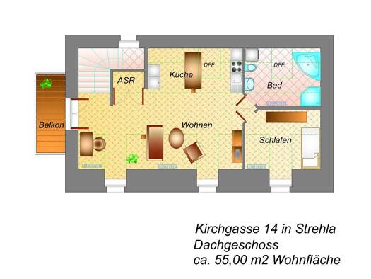 Wohnung zur Miete 437 € 2 Zimmer 67,2 m² EG frei ab sofort Strehla 01616