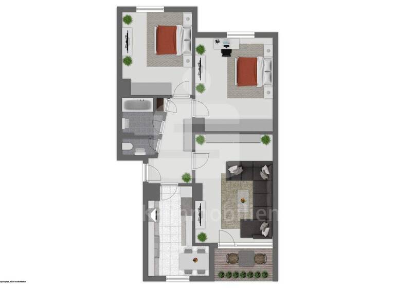 Wohnung zum Kauf 214.000 € 3 Zimmer 72 m² 1. Geschoss Pulheim 50259