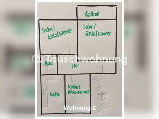 Wohnung zur Miete Tauschwohnung 990 € 3 Zimmer 65 m² 2. Geschoss Altstadt-Süd Innenstadt 50676