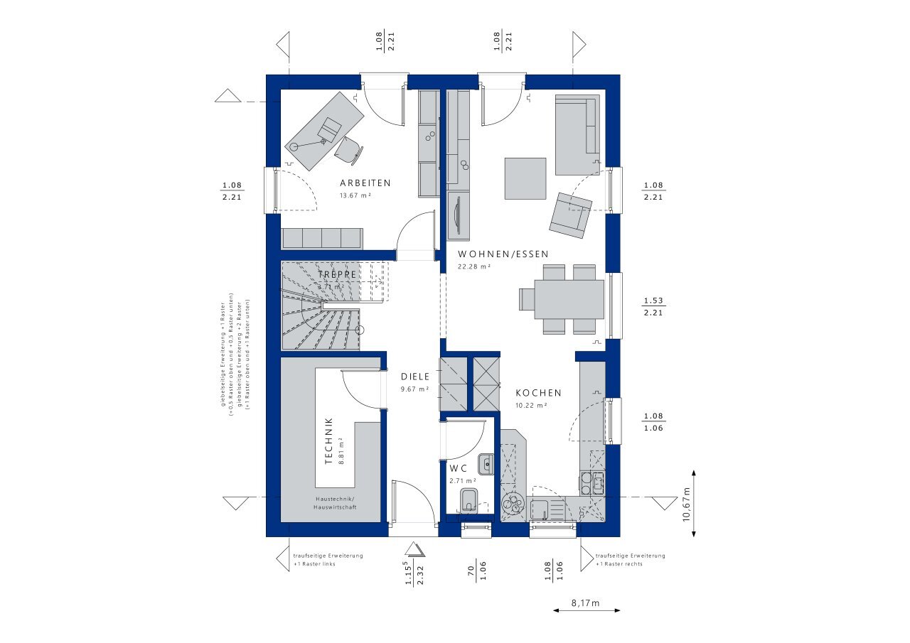 Einfamilienhaus zum Kauf 501.461 € 5 Zimmer 142 m²<br/>Wohnfläche 650 m²<br/>Grundstück Windeberg Mühlhausen 99974