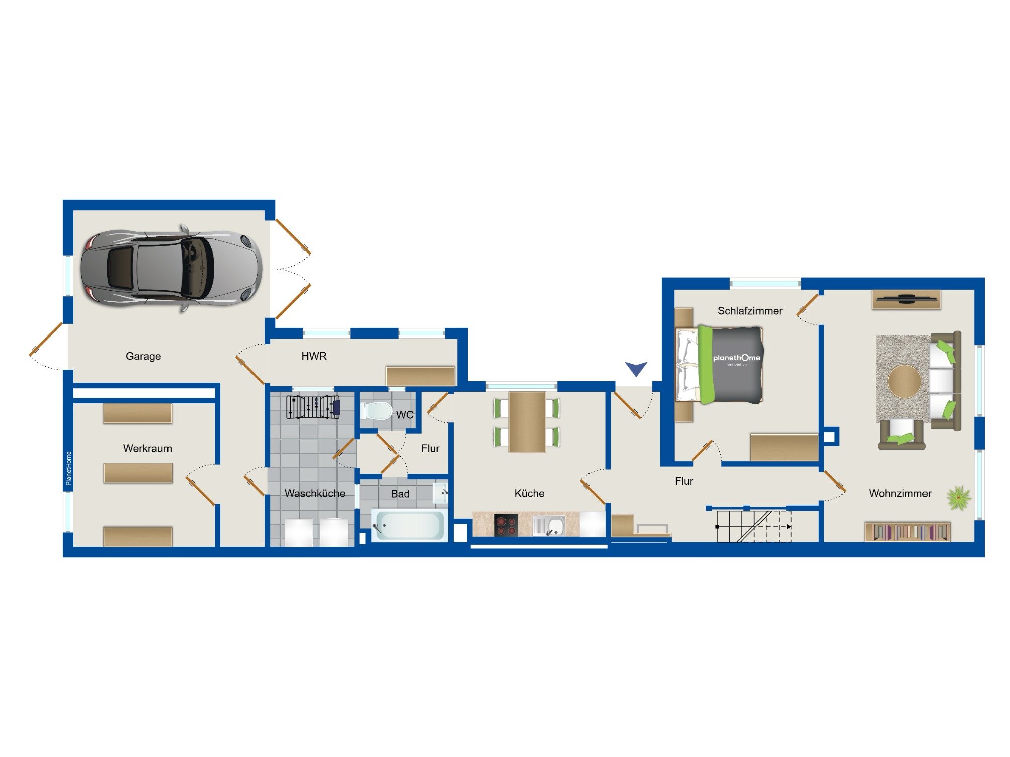 Doppelhaushälfte zum Kauf 229.000 € 6 Zimmer 140 m²<br/>Wohnfläche 636 m²<br/>Grundstück Hötzelsroda Eisenach 99817