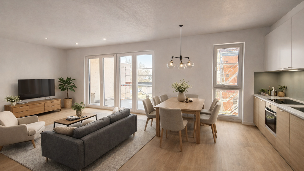 Wohnung zur Miete - Erstbezug 1.010 € 2 Zimmer 58,3 m² 1. Geschoss frei ab 01.07.2026 Ebersberg 85560