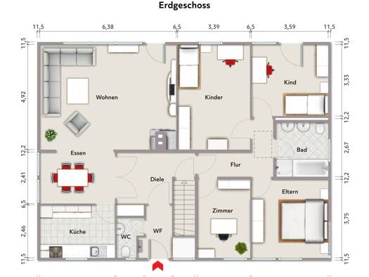 Einfamilienhaus zum Kauf 370.000 € 5 Zimmer 112 m² 858 m² Grundstück Hullern Haltern am See 45721