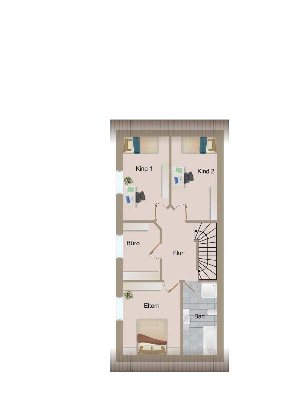 Immobilie in Sassenberg - Wohnen+Arbeiten+Familienleben! Doppelhaushälfte in Sackgassenlage von Sassenberg - Bild 4