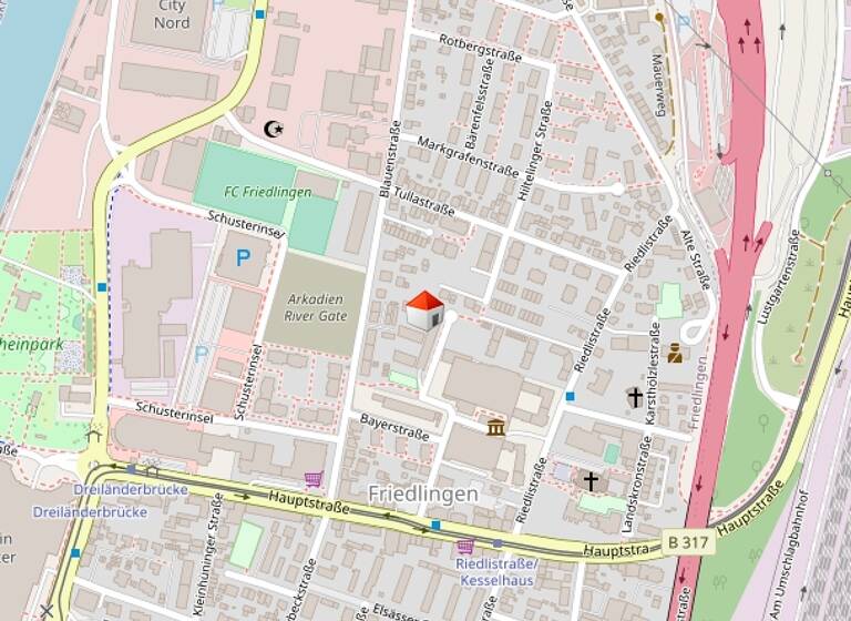 Wohnung zum Kauf 255.000 € 2 Zimmer 65 m²<br/>Wohnfläche Friedlingen Weil am Rhein 79576