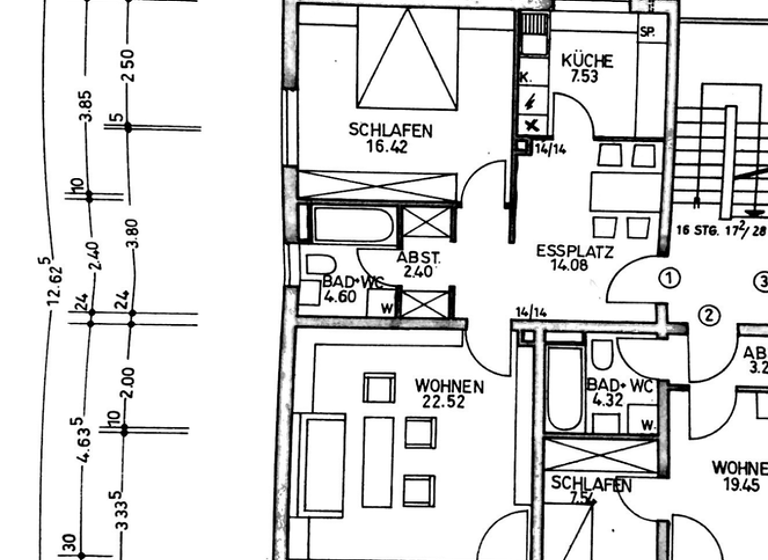 Wohnung zum Kauf 249.000 € 2,5 Zimmer 67,8 m² 1. Geschoss frei ab sofort Hardhöhe Fürth 90763