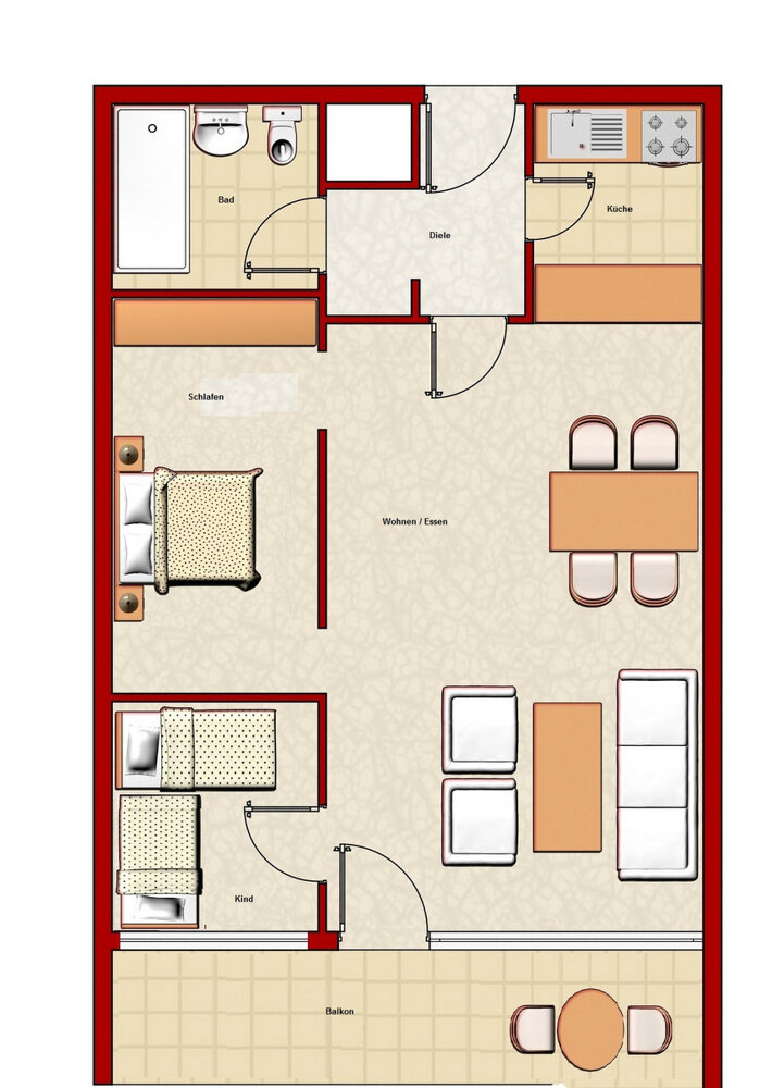 Wohnung zum Kauf 24.500 € 3 Zimmer 49 m²<br/>Wohnfläche 10.<br/>Geschoss Hohegeiß Braunlage / Hohegeiß 38700