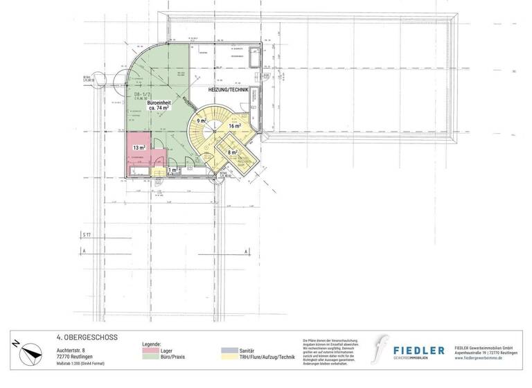 Bürofläche zur Miete provisionsfrei 89 m² Bürofläche Auchtertstraße 8 Betzingen Reutlingen 72770
