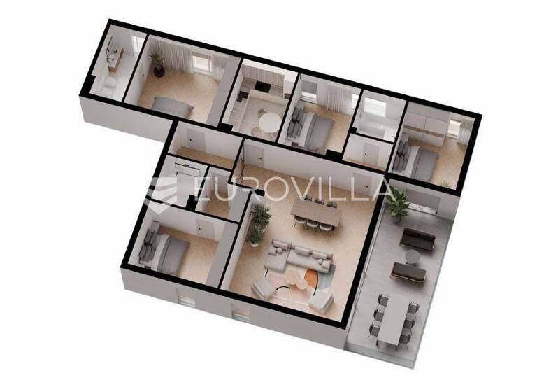 Wohnung zum Kauf 1.350.000 € 4 Zimmer 175 m² 1. Geschoss Meje Grad - Meje 21000