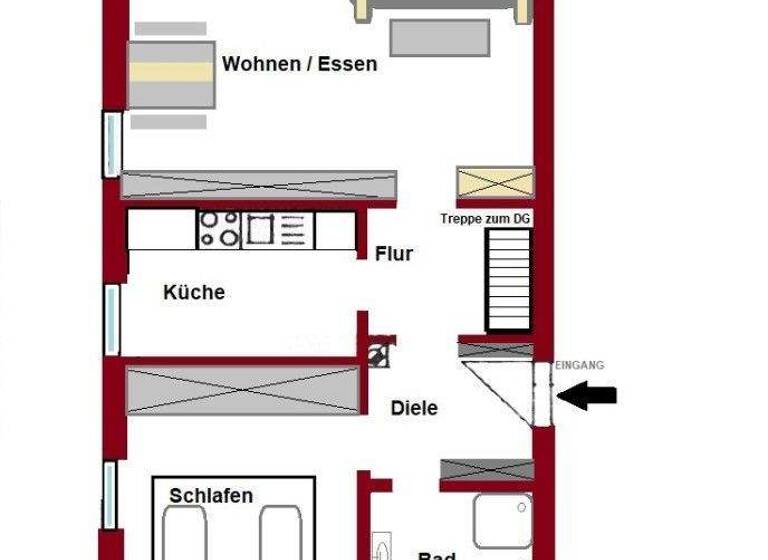 Maisonette zum Kauf 347.000 € 3 Zimmer 63,5 m² 2. Geschoss Neufahrn Neufahrn bei Freising 85375