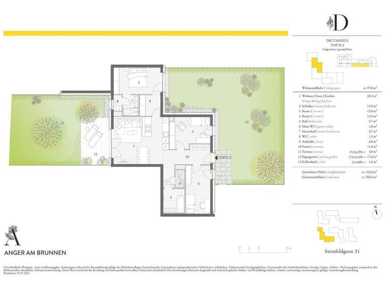Wohnung zum Kauf - Erstbezug 458.861 € 4 Zimmer EG Hollabrunn 2020