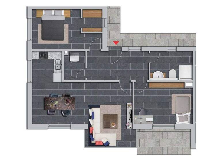 Wohnung zum Kauf 378.000 € 3,5 Zimmer 89,1 m² Gerstetten 89547