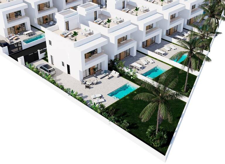 Doppelhaushälfte zum Kauf provisionsfrei 480.000 € 4 Zimmer 176 m² 143 m² Grundstück Calle Calle Ónix 60 Orihuela Costa 03189