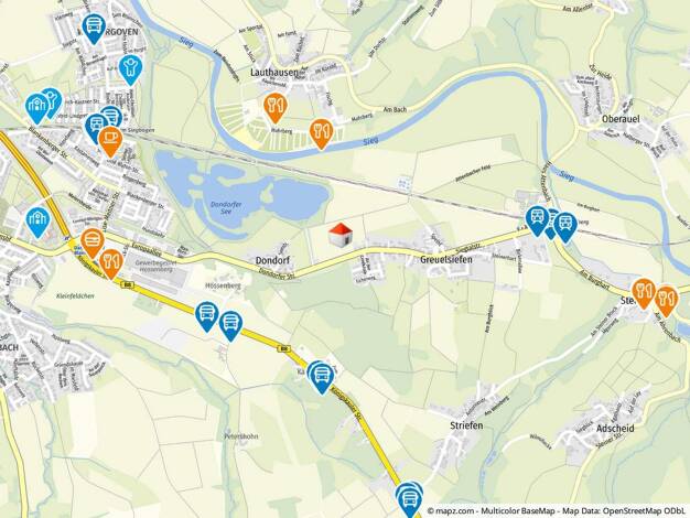 Grundstück zum Kauf 380.000 € 1.448 m² Grundstück Siegtalstrasse 8 Greuelsiefen Hennef / Greuelsiefen 53773