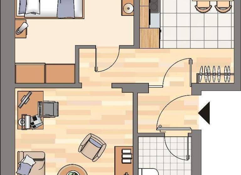 Wohnung zur Miete nur mit Wohnberechtigungsschein 335 € 3 Zimmer 60,2 m² 2. Geschoss Rübezahlweg 19 Eving Dortmund 44339