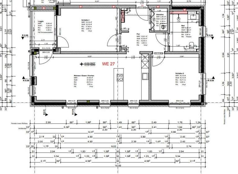 Wohnung zur Miete - Erstbezug 1.435 € 3 Zimmer 95,9 m² EG Nelson-Mandela-Ring 64b Bürgerfelde Oldenburg 26127