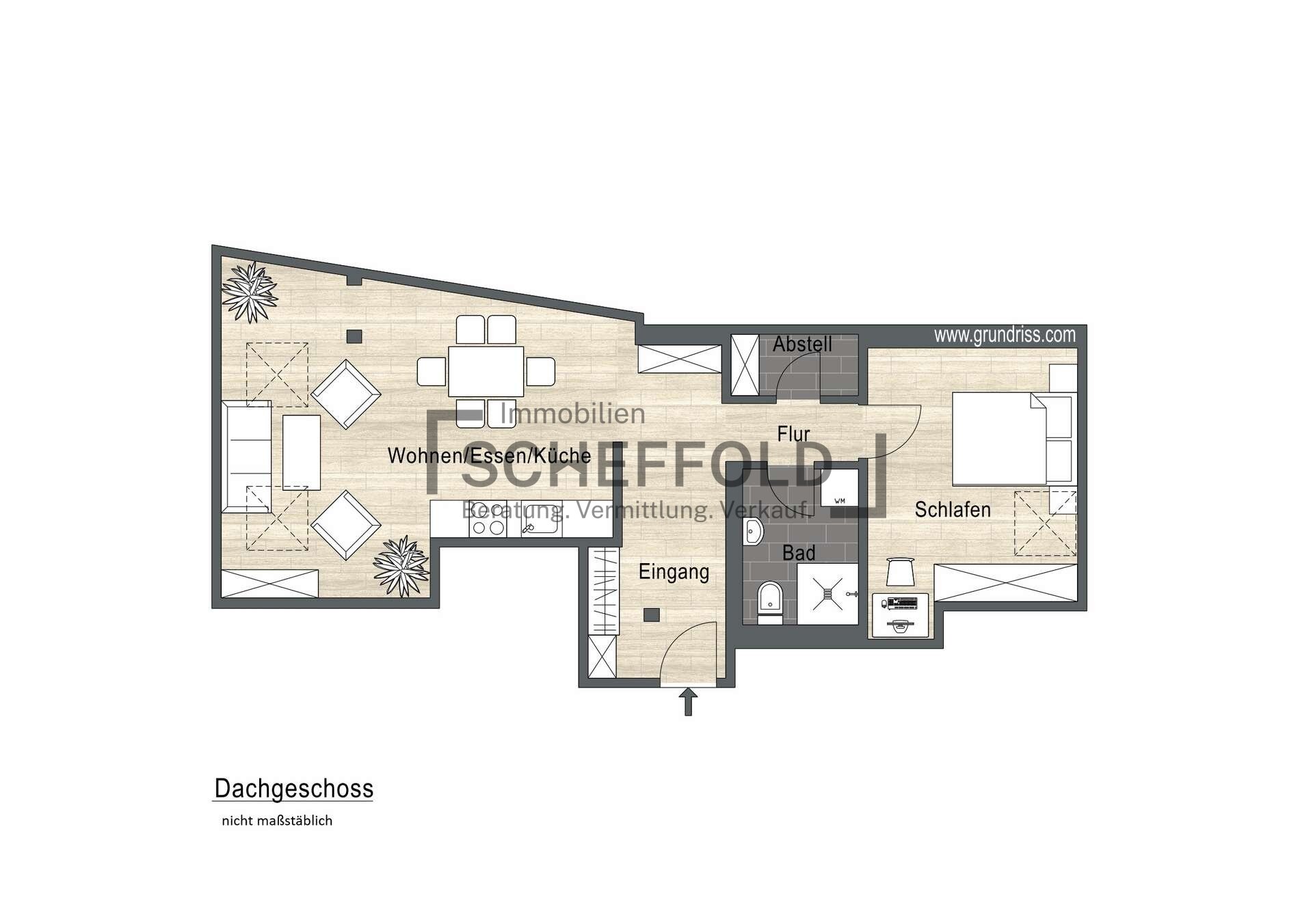 Wohnung zum Kauf 179.900 € 2,5 Zimmer 63,5 m²<br/>Wohnfläche 4.<br/>Geschoss Laupheim Laupheim 88471