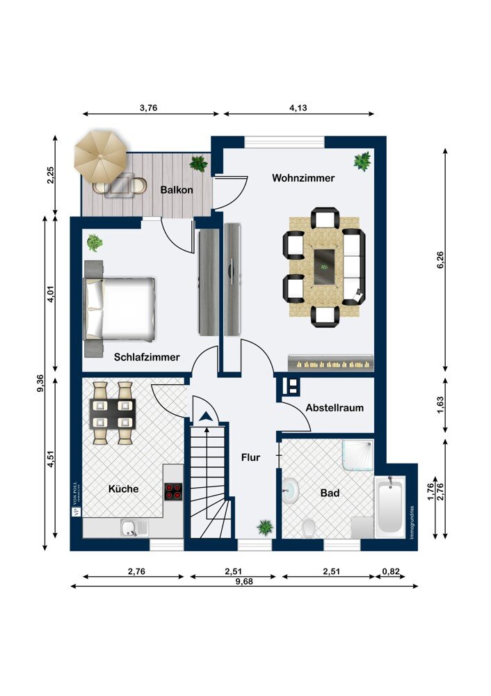 Wohnung zum Kauf 95.000 € 2 Zimmer 66 m²<br/>Wohnfläche 1.<br/>Geschoss Heidmühle Schortens 26419