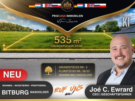 Grundstück zum Kauf 139.000 € 535 m² Grundstück Masholder Bitburg 54634