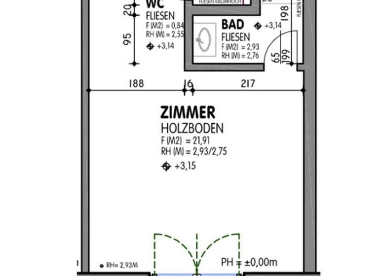 Studio zum Kauf provisionsfrei 285.000 € 1 Zimmer 22 m² 1. Geschoss Faak am See 9583