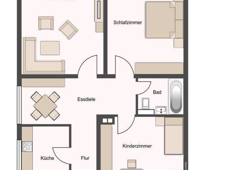 Wohnung zum Kauf 149.000 € 3 Zimmer 73 m² 5. Geschoss Südfriedhof Kiel / Südfriedhof 24114