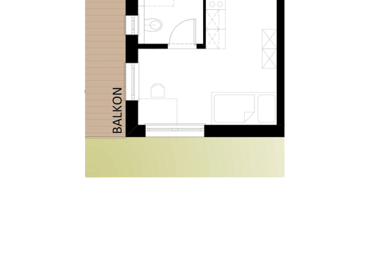 Terrassenwohnung zur Miete - Erstbezug 710 € 1 Zimmer 25 m² frei ab 01.01.2027 Habichtgasse 9 Friedrichshafen Friedrichshafen 88046