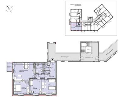 Wohnung zur Miete - Neubau nur mit Wohnberechtigungsschein 630 € 4 Zimmer 105 m² Dachgeschoss, 3. Geschoss frei ab sofort Familie-Cohn_Straße 2 Vier Boizenburg/Elbe 19258