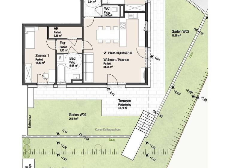 Wohnung zum Kauf provisionsfrei 708.150 € 4 Zimmer 94,3 m² Mattsee 5163