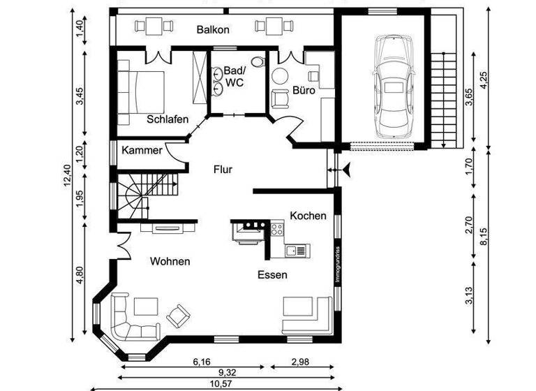Einfamilienhaus zum Kauf 7 Zimmer 185 m² 720 m² Grundstück Untergries Gaißach 83674