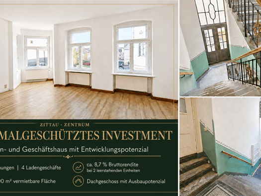 Mehrfamilienhaus zum Kauf als Kapitalanlage geeignet 449.000 € 968 m² 400 m² Grundstück Zittau Zittau 02763