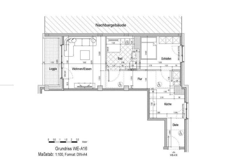 Wohnung zum Kauf - Erstbezug provisionsfrei 379.900 € 2 Zimmer 58,7 m² 1. Geschoss Gallus Frankfurt am Main 60326