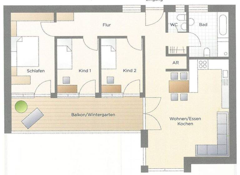 Wohnung zum Kauf 449.000 € 4 Zimmer 113 m² 2. Geschoss Feucht 90537