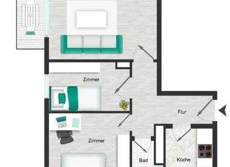 Wohnung zum Kauf 287.000 € 3 Zimmer 65 m² 2. Geschoss frei ab sofort Braunschweig 38102