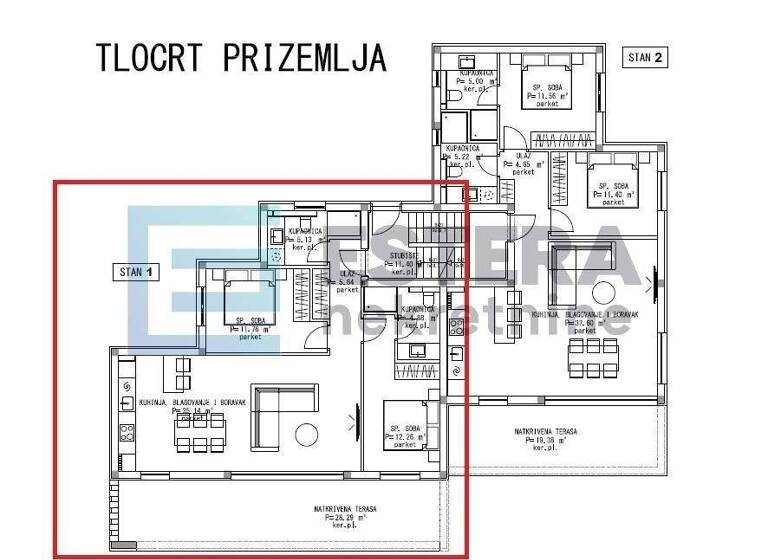 Wohnung zum Kauf 295.000 € 2 Zimmer 95 m² Jasenice