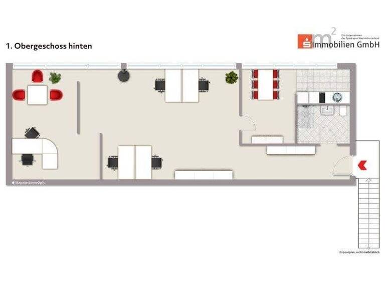 Büro zur Miete provisionsfrei 910 € 2 Zimmer Nottuln 48301