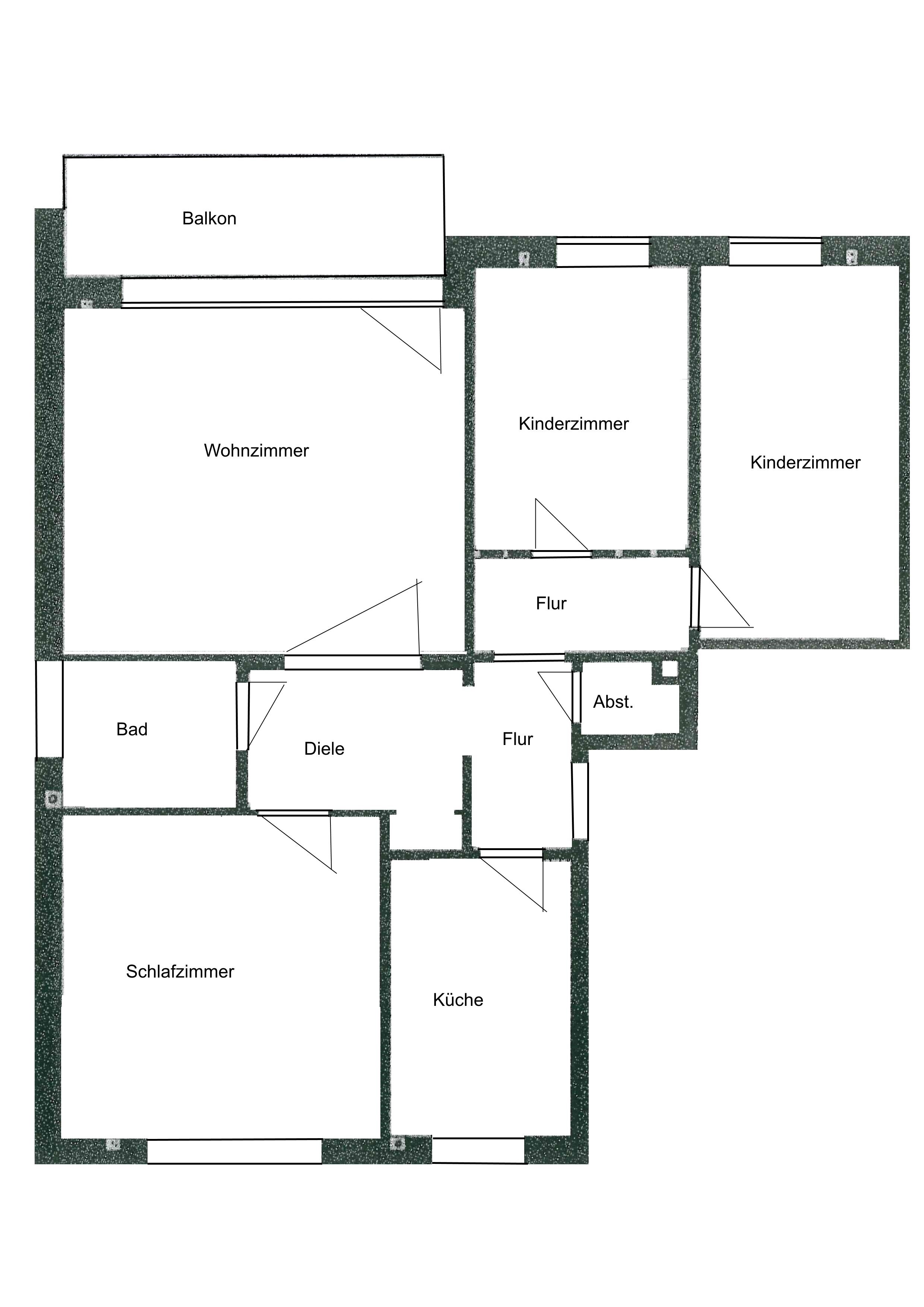 Wohnung zur Miete 900 € 4 Zimmer 84 m²<br/>Wohnfläche 2.<br/>Geschoss ab sofort<br/>Verfügbarkeit Dietrich-Bonhoeffer-Str. Wahlbezirk 14 Itzehoe 25524