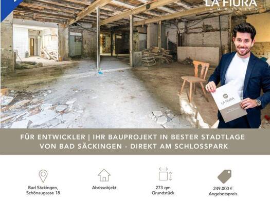 Mehrfamilienhaus zum Kauf 249.000 € 1 Zimmer 400 m² 273 m² Grundstück Schönaugasse 18 Bad Säckingen 79713