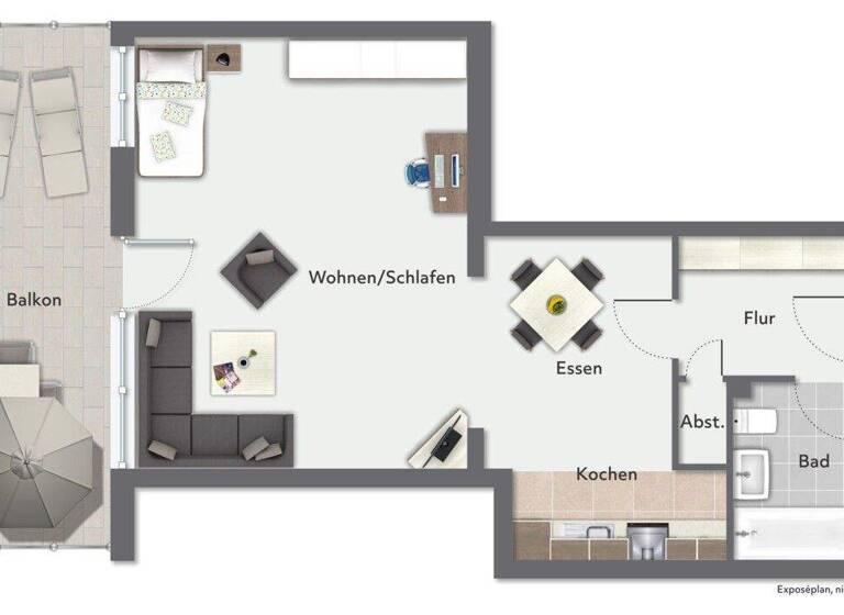 Studio zum Kauf 137.000 € 1 Zimmer 50,3 m² EG Bad Oldesloe 23843