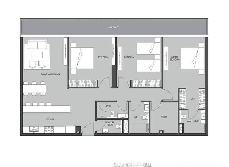 Wohnung zum Kauf provisionsfrei 552.240 € 4 Zimmer 159,9 m² Dubai 00000